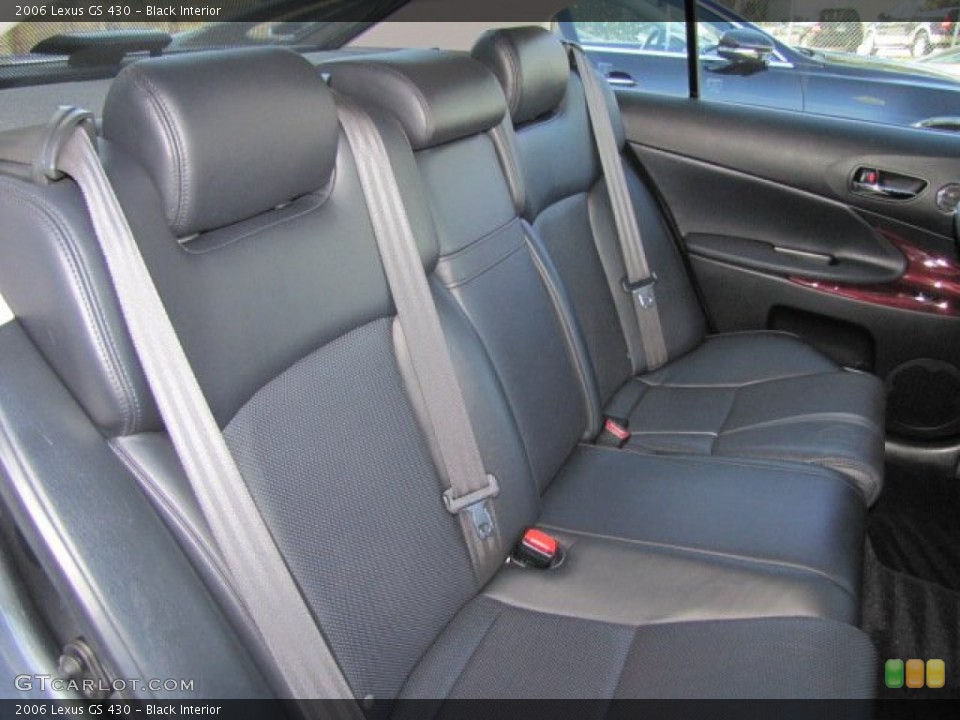 Black Interior Rear Seat for the 2006 Lexus GS 430 #77419944