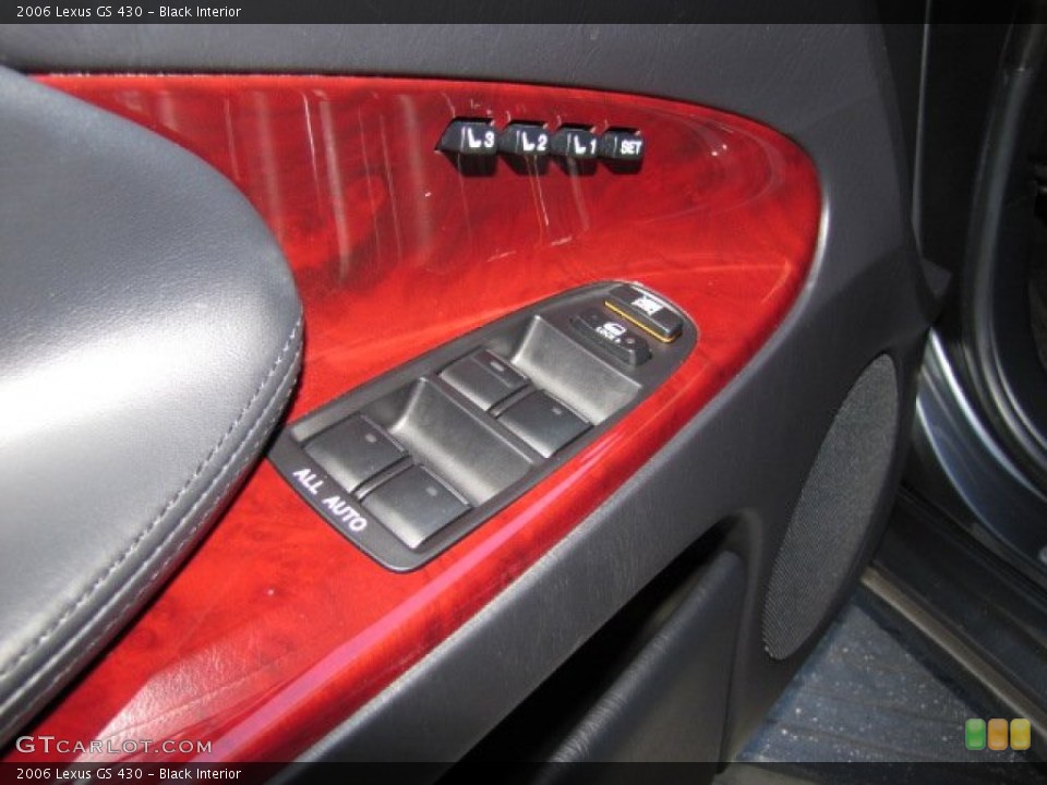 Black Interior Controls for the 2006 Lexus GS 430 #77420202