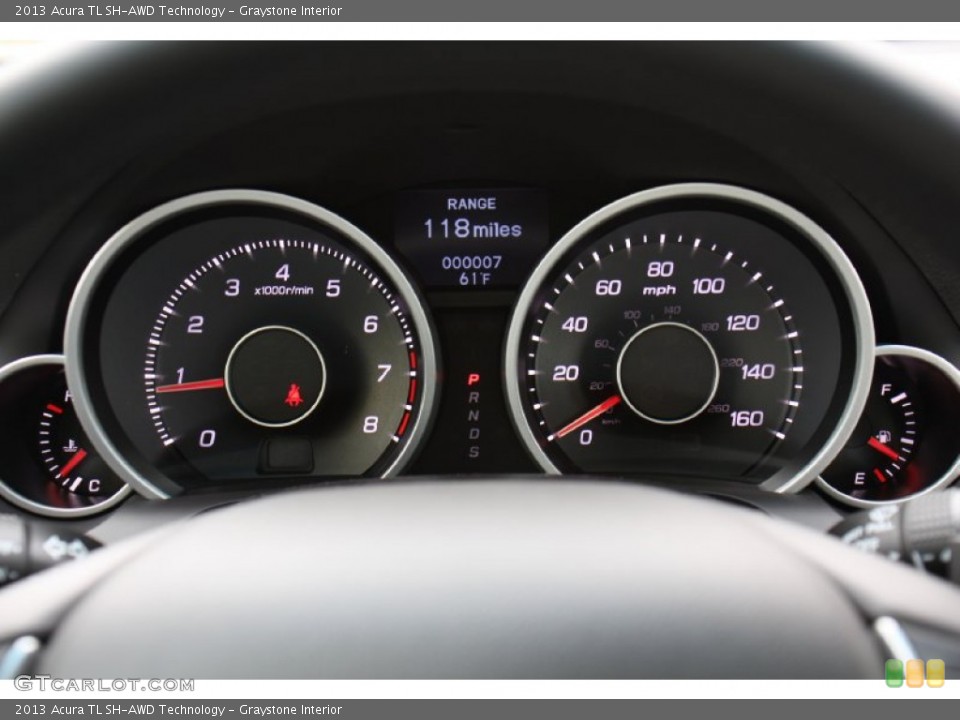 Graystone Interior Gauges for the 2013 Acura TL SH-AWD Technology #77420448