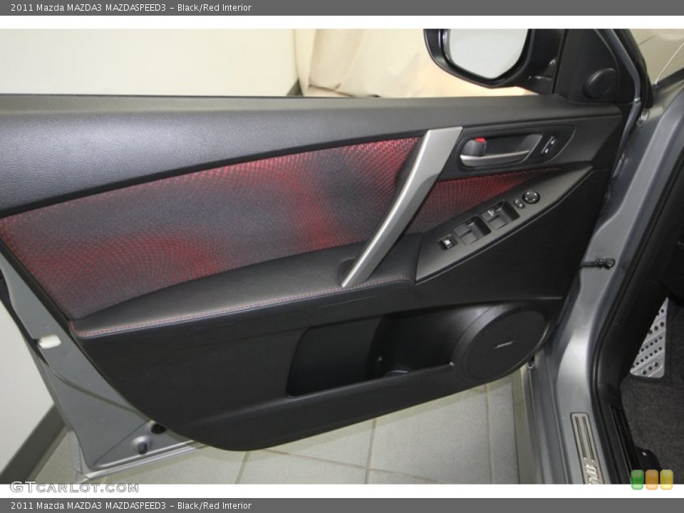 Black/Red Interior Door Panel for the 2011 Mazda MAZDA3 MAZDASPEED3 #77420451