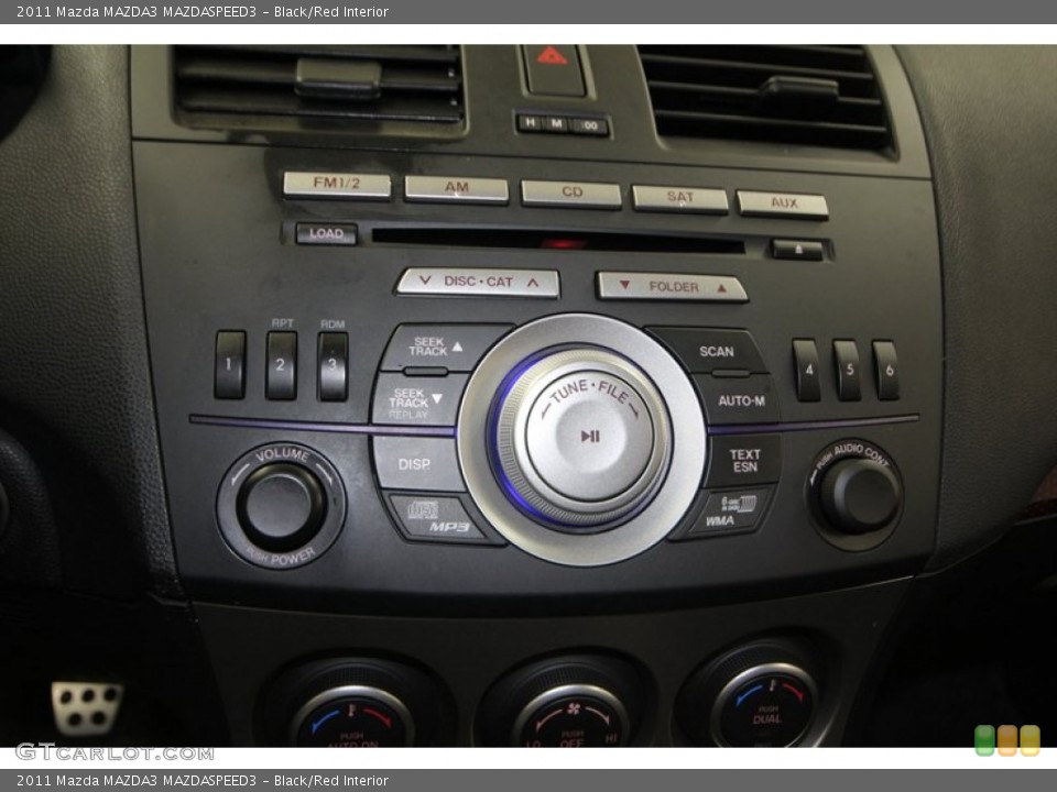 Black/Red Interior Controls for the 2011 Mazda MAZDA3 MAZDASPEED3 #77420547