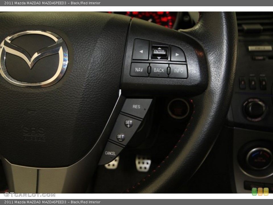 Black/Red Interior Controls for the 2011 Mazda MAZDA3 MAZDASPEED3 #77420646