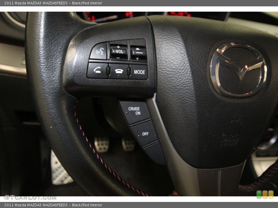 Black/Red Interior Controls for the 2011 Mazda MAZDA3 MAZDASPEED3 #77420664