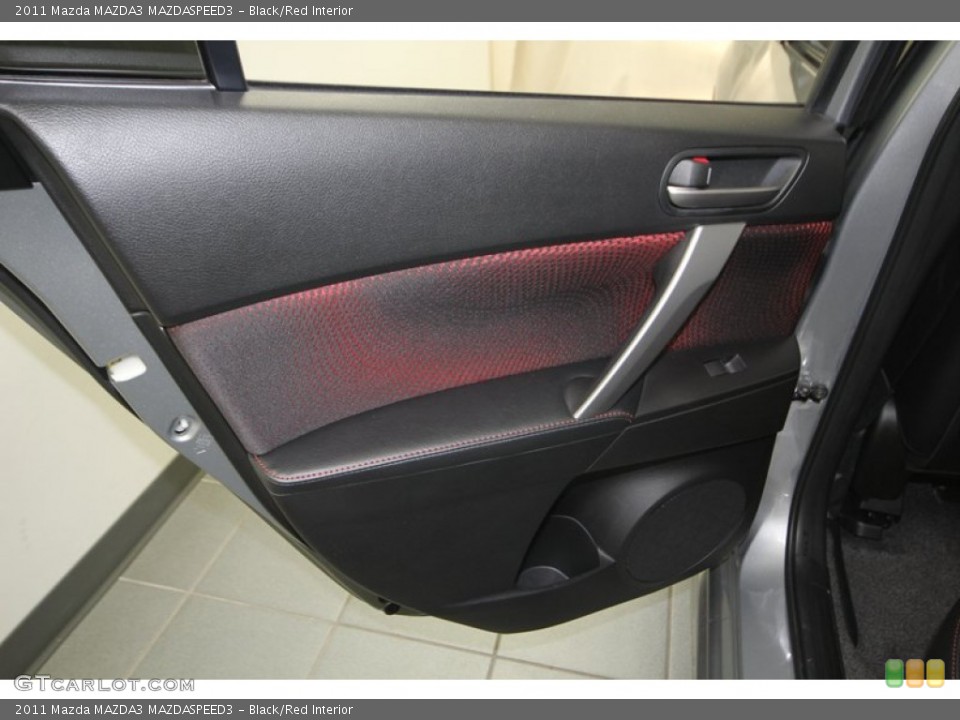 Black/Red Interior Door Panel for the 2011 Mazda MAZDA3 MAZDASPEED3 #77420724