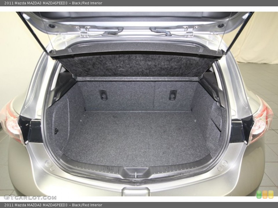 Black/Red Interior Trunk for the 2011 Mazda MAZDA3 MAZDASPEED3 #77420774