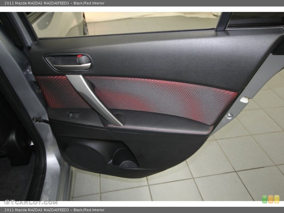 Black/Red Interior Door Panel for the 2011 Mazda MAZDA3 MAZDASPEED3 #77420811