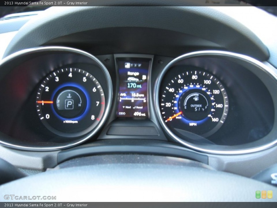 Gray Interior Gauges for the 2013 Hyundai Santa Fe Sport 2.0T #77421504