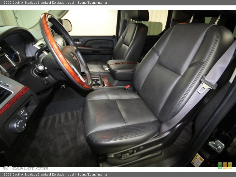 Ebony/Ebony Interior Front Seat for the 2009 Cadillac Escalade  #77421568