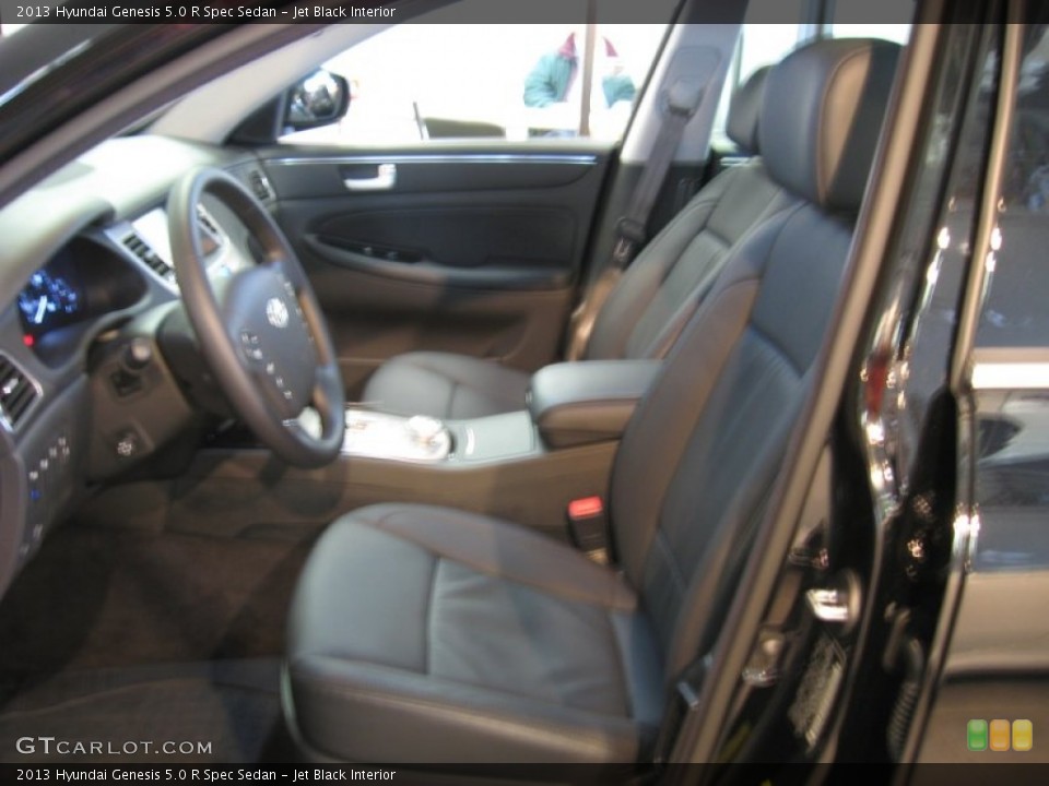 Jet Black Interior Front Seat for the 2013 Hyundai Genesis 5.0 R Spec Sedan #77421759