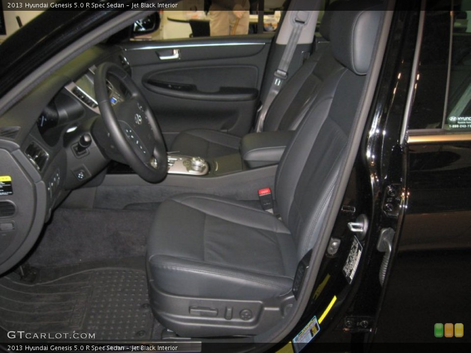 Jet Black Interior Front Seat for the 2013 Hyundai Genesis 5.0 R Spec Sedan #77421776