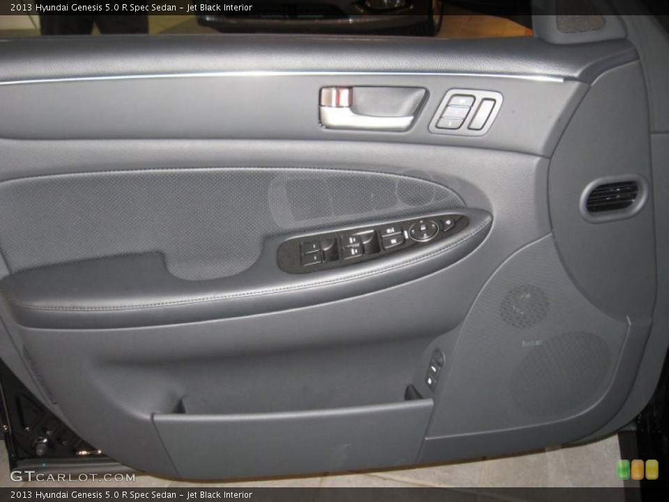 Jet Black Interior Door Panel for the 2013 Hyundai Genesis 5.0 R Spec Sedan #77421810