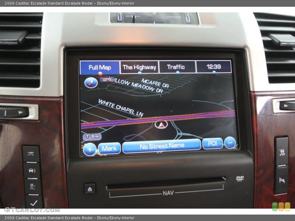 Ebony/Ebony Interior Navigation for the 2009 Cadillac Escalade  #77421852