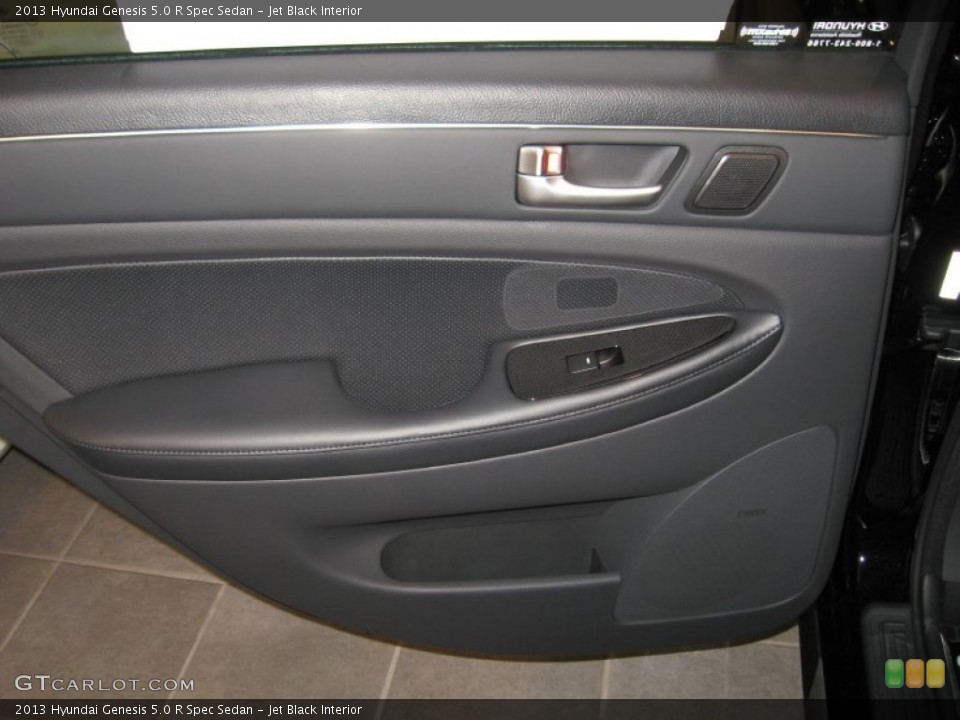 Jet Black Interior Door Panel for the 2013 Hyundai Genesis 5.0 R Spec Sedan #77421855