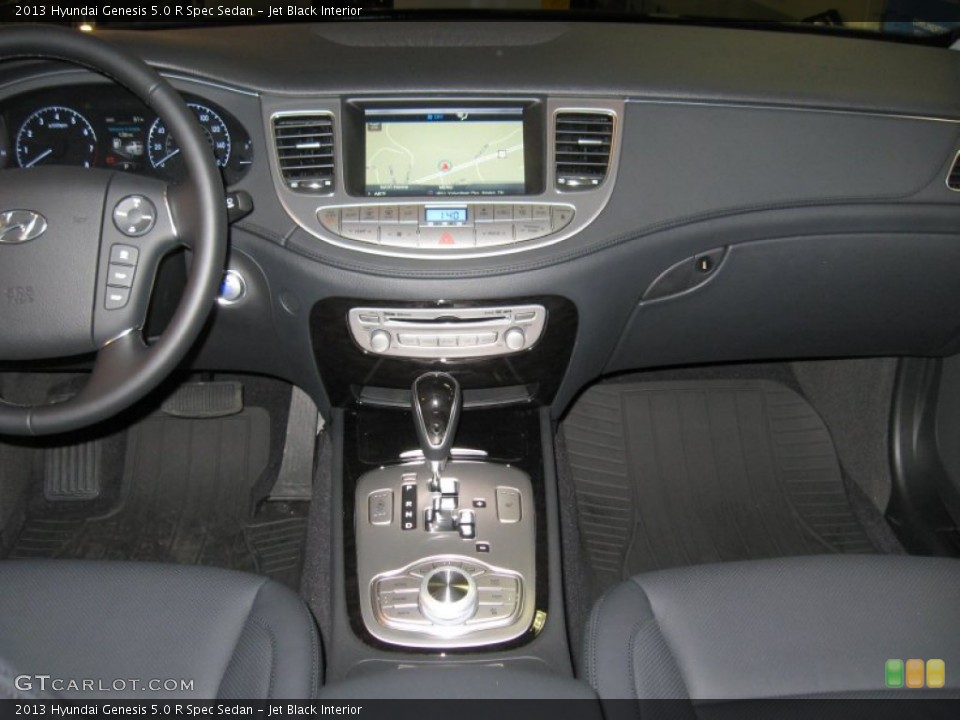 Jet Black Interior Controls for the 2013 Hyundai Genesis 5.0 R Spec Sedan #77421934