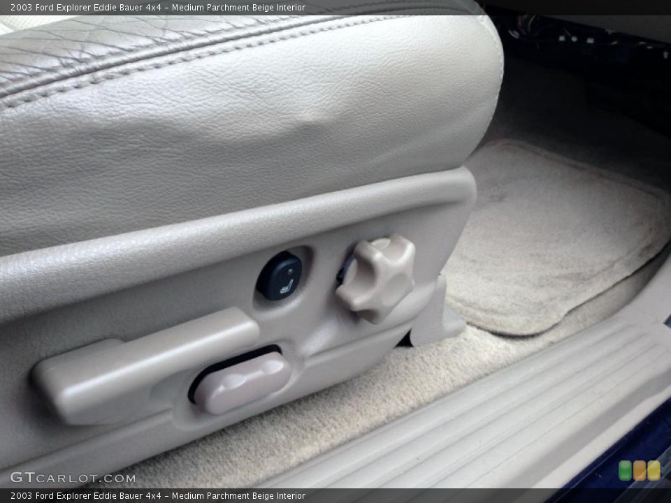 Medium Parchment Beige Interior Front Seat for the 2003 Ford Explorer Eddie Bauer 4x4 #77421939