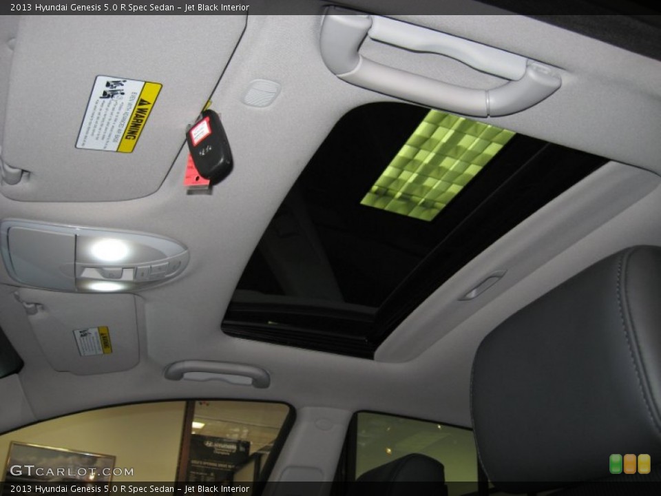 Jet Black Interior Sunroof for the 2013 Hyundai Genesis 5.0 R Spec Sedan #77421945