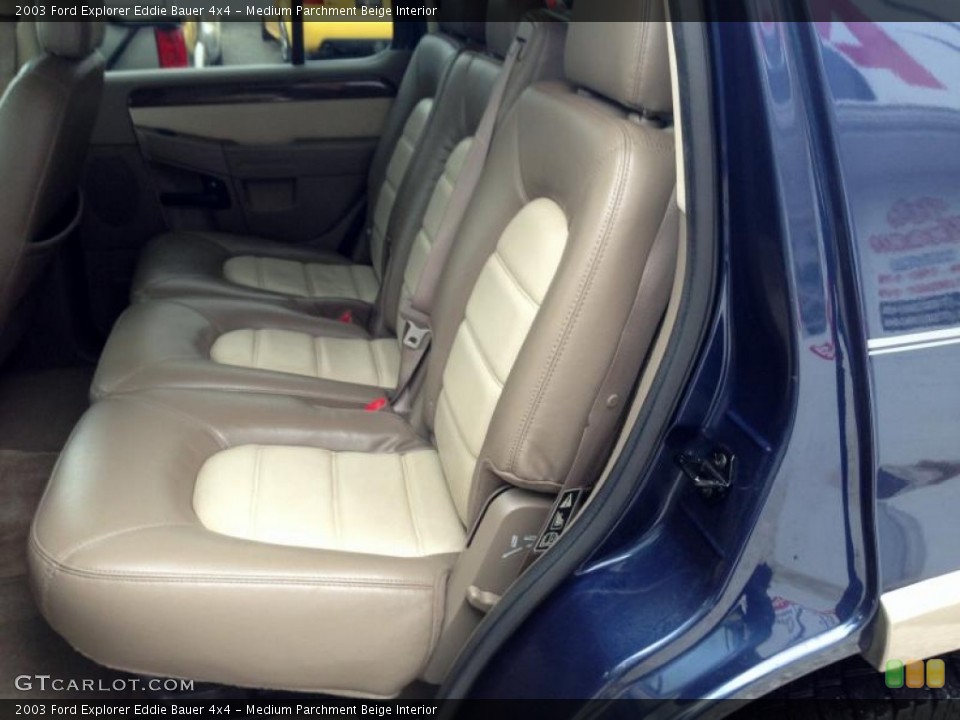 Medium Parchment Beige Interior Rear Seat for the 2003 Ford Explorer Eddie Bauer 4x4 #77421952