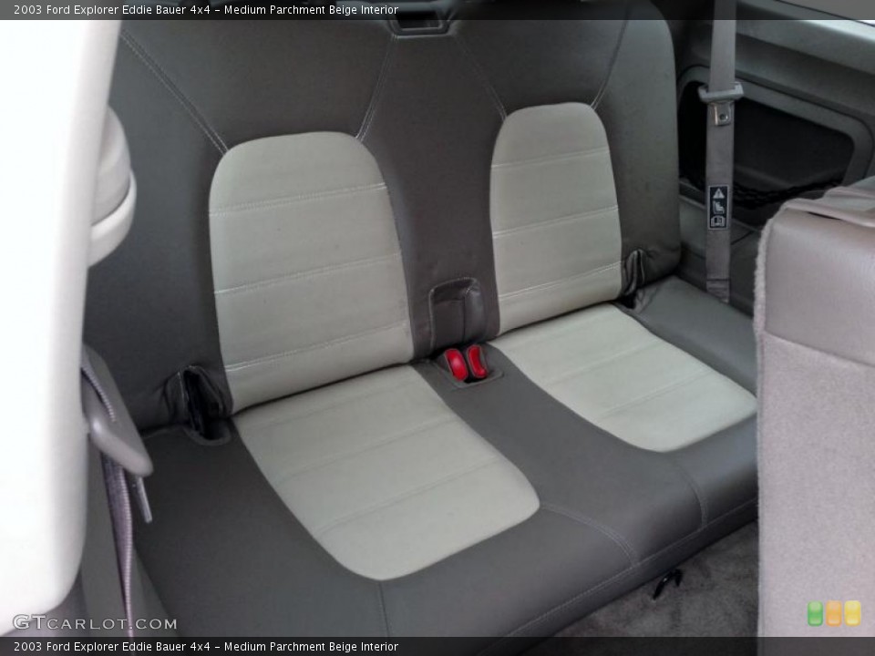 Medium Parchment Beige Interior Rear Seat for the 2003 Ford Explorer Eddie Bauer 4x4 #77421984