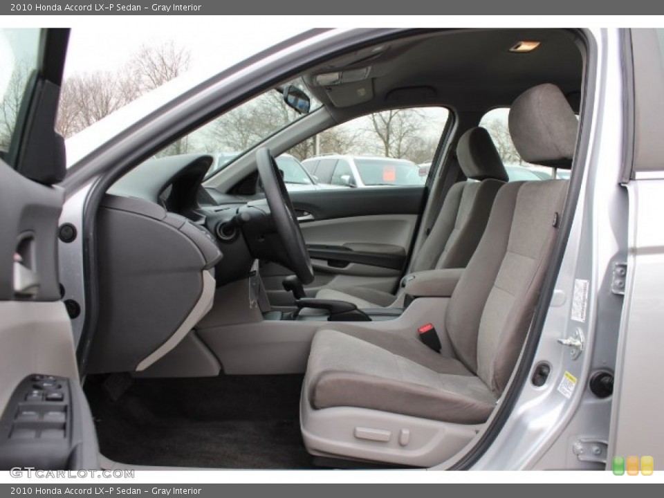 Gray Interior Front Seat for the 2010 Honda Accord LX-P Sedan #77422263