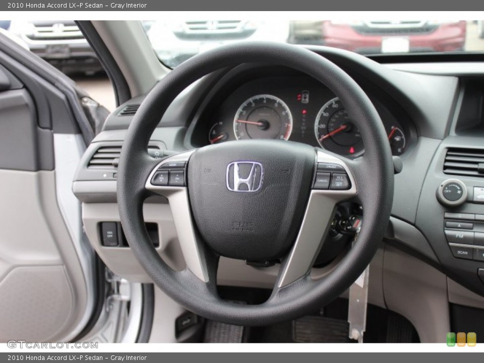 Gray Interior Steering Wheel for the 2010 Honda Accord LX-P Sedan #77422326