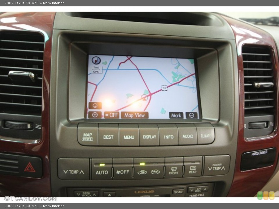 Ivory Interior Navigation for the 2009 Lexus GX 470 #77422604