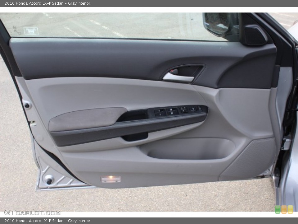 Gray Interior Door Panel for the 2010 Honda Accord LX-P Sedan #77422617