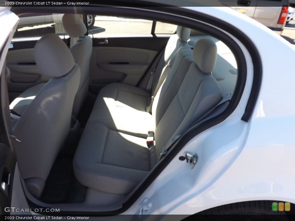 Gray Interior Rear Seat for the 2009 Chevrolet Cobalt LT Sedan #77423001