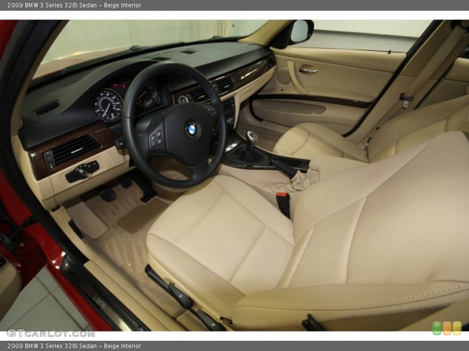 Beige Interior Prime Interior for the 2009 BMW 3 Series 328i Sedan #77423259
