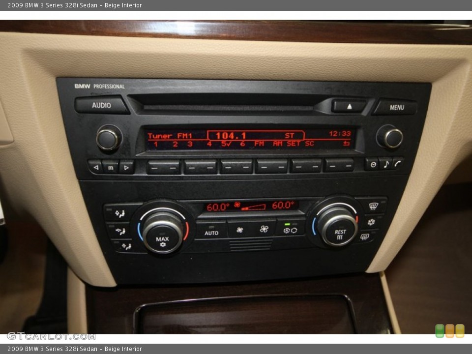 Beige Interior Controls for the 2009 BMW 3 Series 328i Sedan #77423353