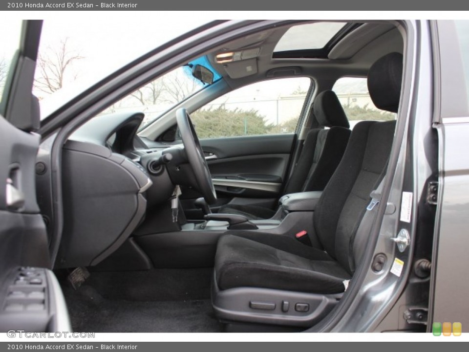 Black Interior Front Seat for the 2010 Honda Accord EX Sedan #77423363