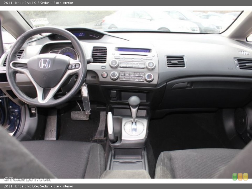 Black Interior Dashboard for the 2011 Honda Civic LX-S Sedan #77423637