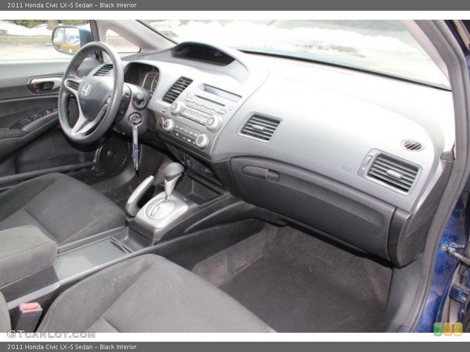 Black Interior Dashboard for the 2011 Honda Civic LX-S Sedan #77423711