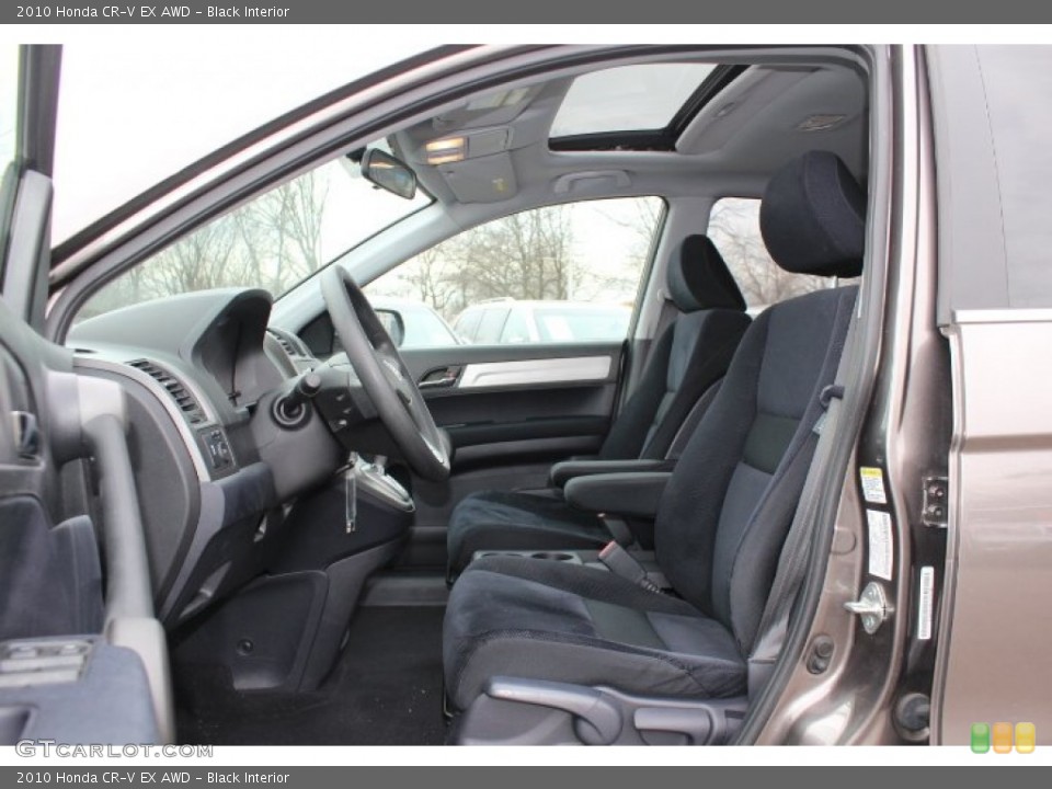 Black Interior Front Seat for the 2010 Honda CR-V EX AWD #77423854
