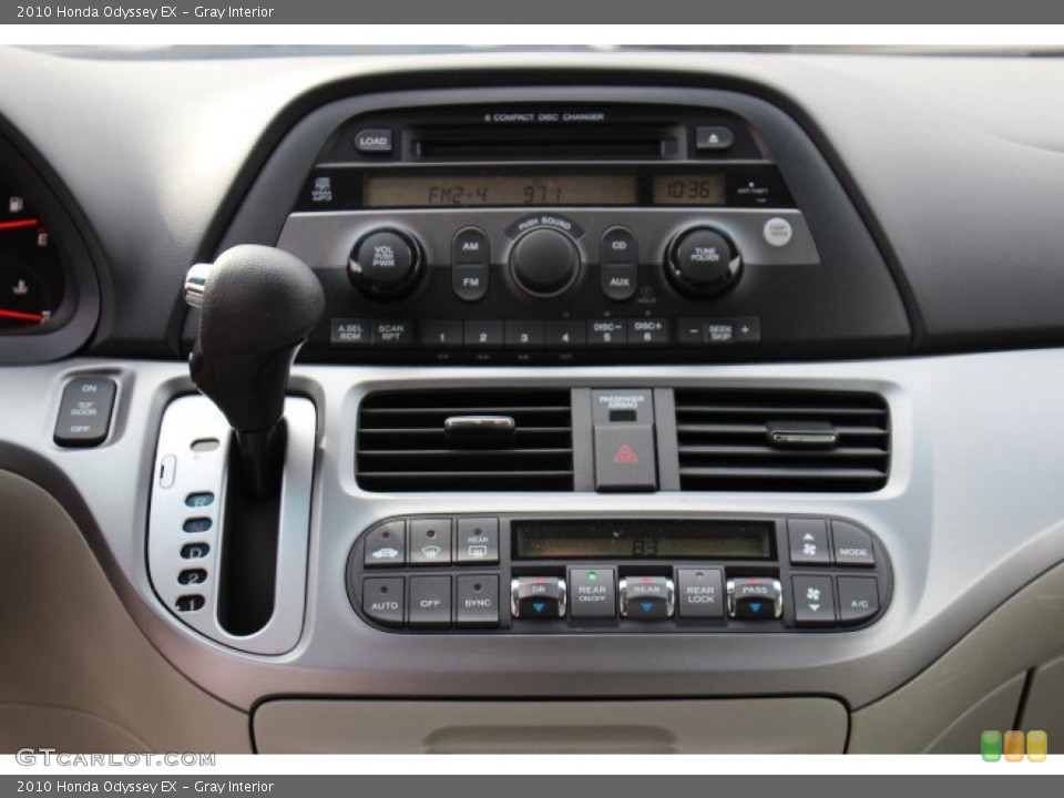 Gray Interior Controls for the 2010 Honda Odyssey EX #77424213