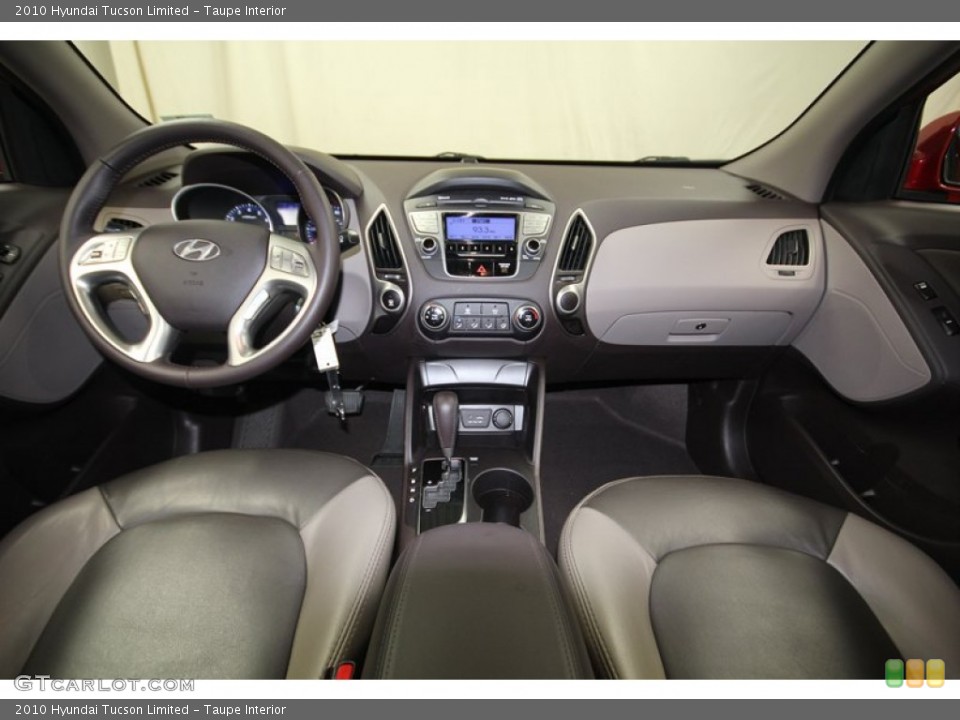 Taupe Interior Dashboard for the 2010 Hyundai Tucson Limited #77424477