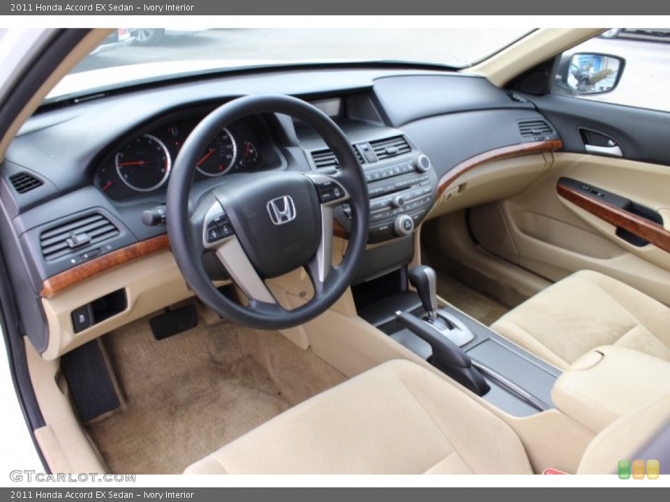 Ivory Interior Prime Interior for the 2011 Honda Accord EX Sedan #77424921