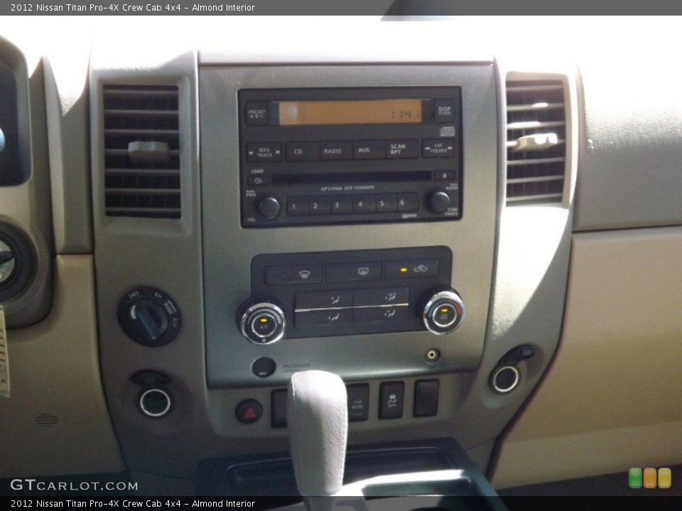 Almond Interior Controls for the 2012 Nissan Titan Pro-4X Crew Cab 4x4 #77424966