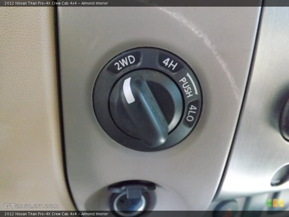 Almond Interior Controls for the 2012 Nissan Titan Pro-4X Crew Cab 4x4 #77425062