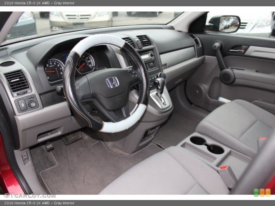 Gray Interior Prime Interior for the 2010 Honda CR-V LX AWD #77425683