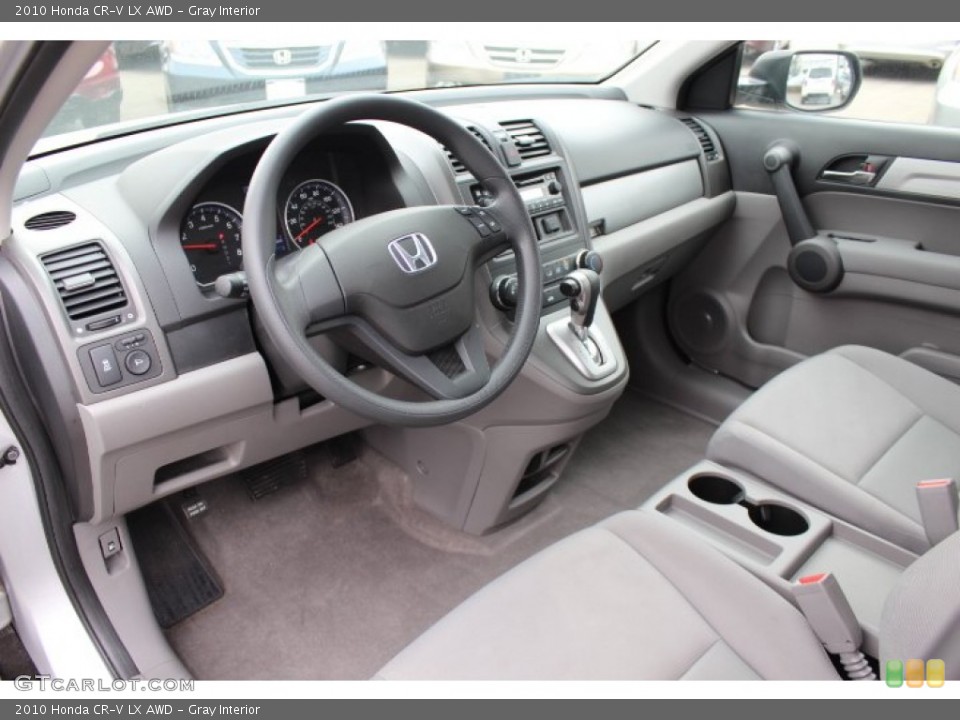 Gray Interior Prime Interior for the 2010 Honda CR-V LX AWD #77425989