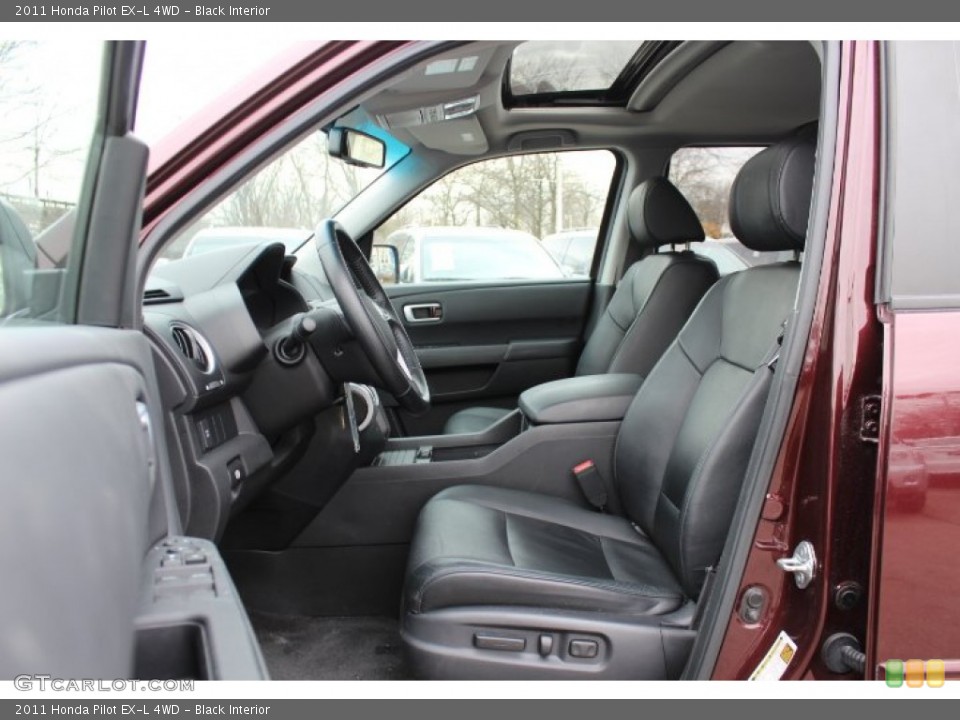 Black Interior Front Seat for the 2011 Honda Pilot EX-L 4WD #77426604