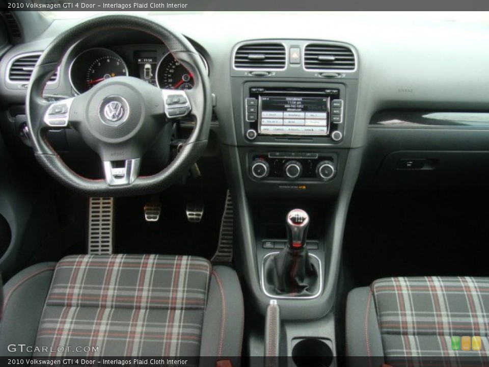 Interlagos Plaid Cloth Interior Dashboard for the 2010 Volkswagen GTI 4 Door #77427396