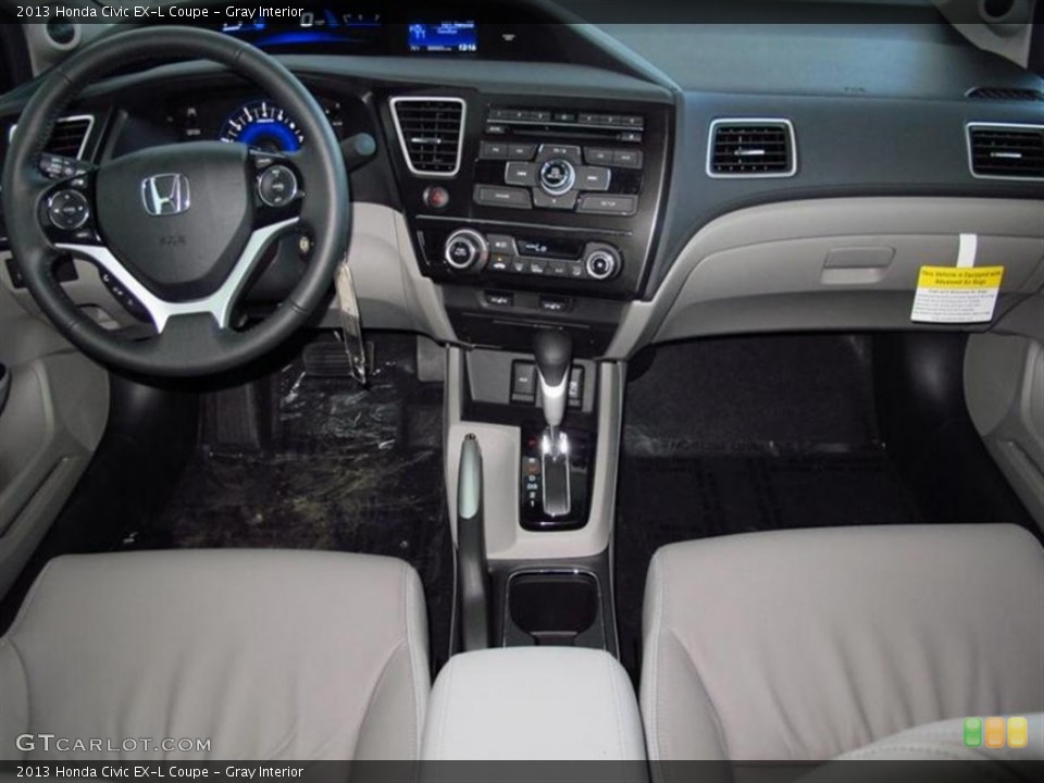 Gray Interior Dashboard for the 2013 Honda Civic EX-L Coupe #77427900