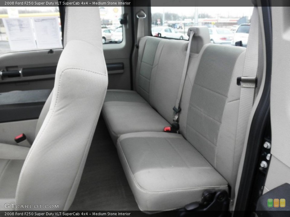 Medium Stone Interior Rear Seat for the 2008 Ford F250 Super Duty XLT SuperCab 4x4 #77428497