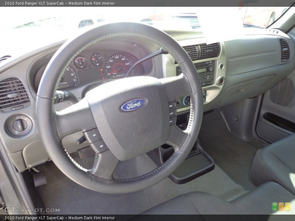 Medium Dark Flint Interior Dashboard for the 2010 Ford Ranger XLT SuperCab #77428567