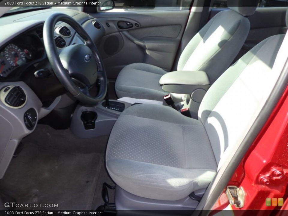 Medium Graphite Interior Front Seat for the 2003 Ford Focus ZTS Sedan #77429322