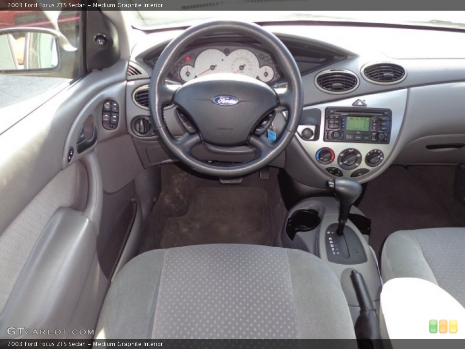 Medium Graphite Interior Dashboard for the 2003 Ford Focus ZTS Sedan #77429355
