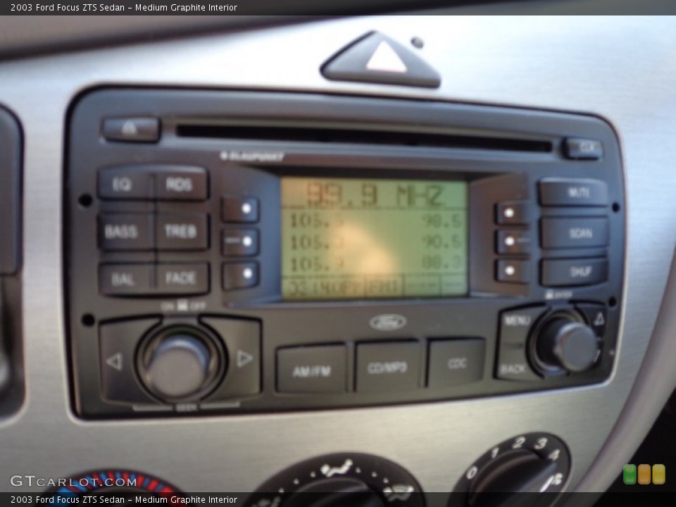 Medium Graphite Interior Audio System for the 2003 Ford Focus ZTS Sedan #77429582
