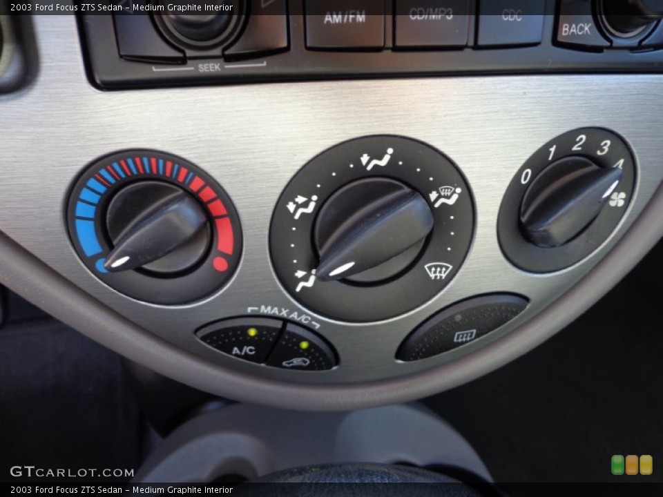 Medium Graphite Interior Controls for the 2003 Ford Focus ZTS Sedan #77429601