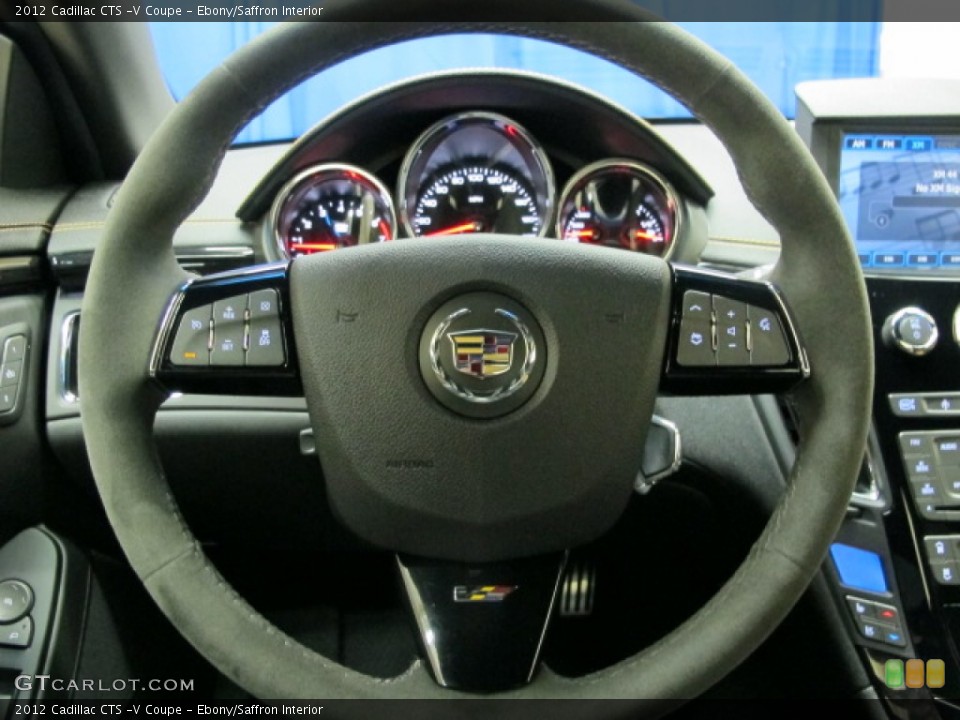 Ebony/Saffron Interior Steering Wheel for the 2012 Cadillac CTS -V Coupe #77430325